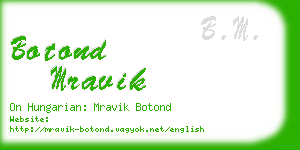botond mravik business card